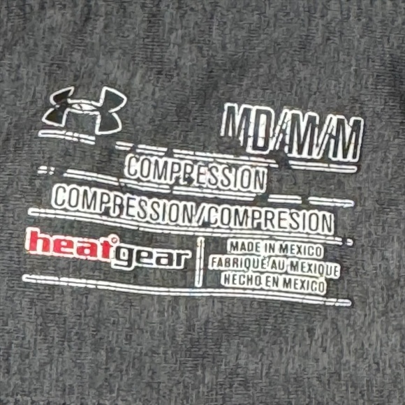 Under Armour Compression Pants Legging Medium Cropped 17" Inseam Grey Gray Women - Picture 4 of 8